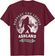 Ashland Oregon Respect the Locals Sasquatch Moon Bigfoot T-Shirt - T-Shirt | Maroon