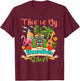 This Is My Hawaiian Shirt Floral Flamingo Summer Vacation T-Shirt - T-Shirt | Maroon