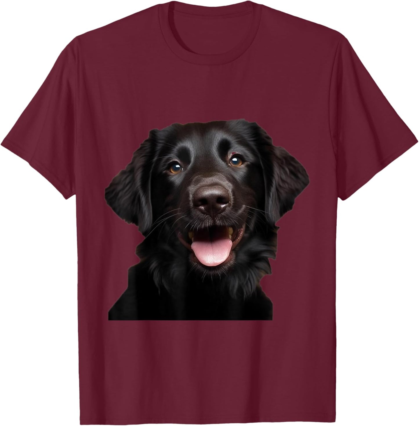 Flat Coated Retriever Happy - Flat Coated Retriever T-Shirt - T-Shirt | Maroon