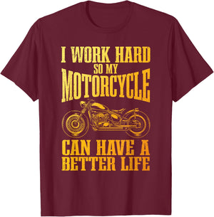 Cool Motorcycle Design Women Motorcycle Lover Rider T-Shirt - T-Shirt | Maroon