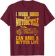 Cool Motorcycle Design Women Motorcycle Lover Rider T-Shirt - T-Shirt | Maroon