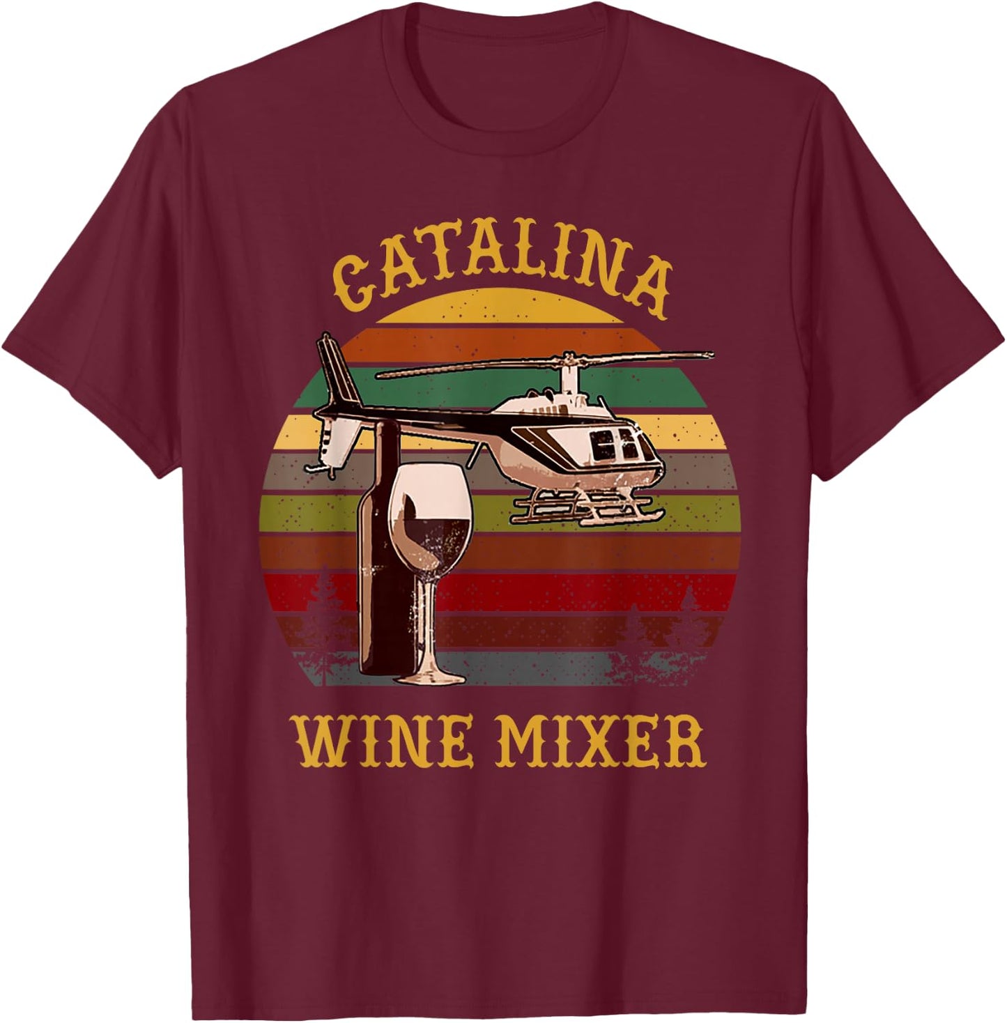 Catalina wine Mixer T Shirt T-Shirt - T-Shirt | Maroon