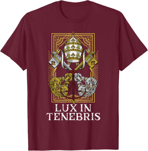 Catholic Holy See Latin Mass Vatican T-Shirt - T-Shirt | Maroon