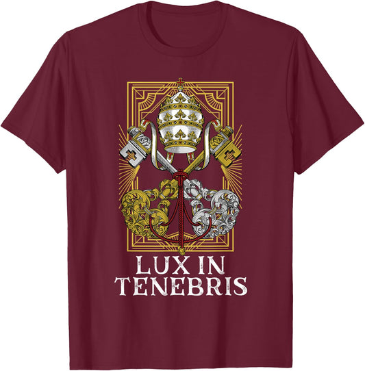 Catholic Holy See Latin Mass Vatican T-Shirt - T-Shirt | Maroon