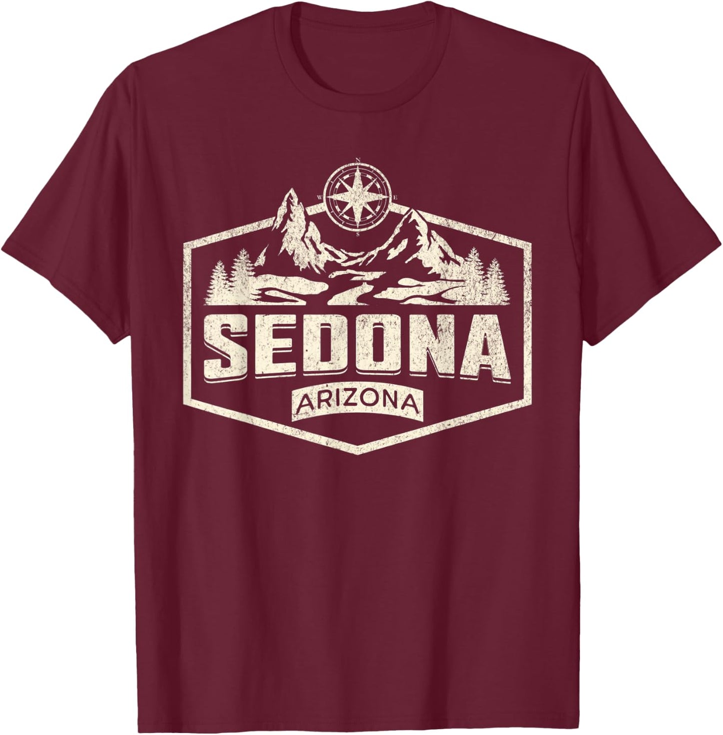 Sedona Arizona T-Shirt - T-Shirt | Maroon