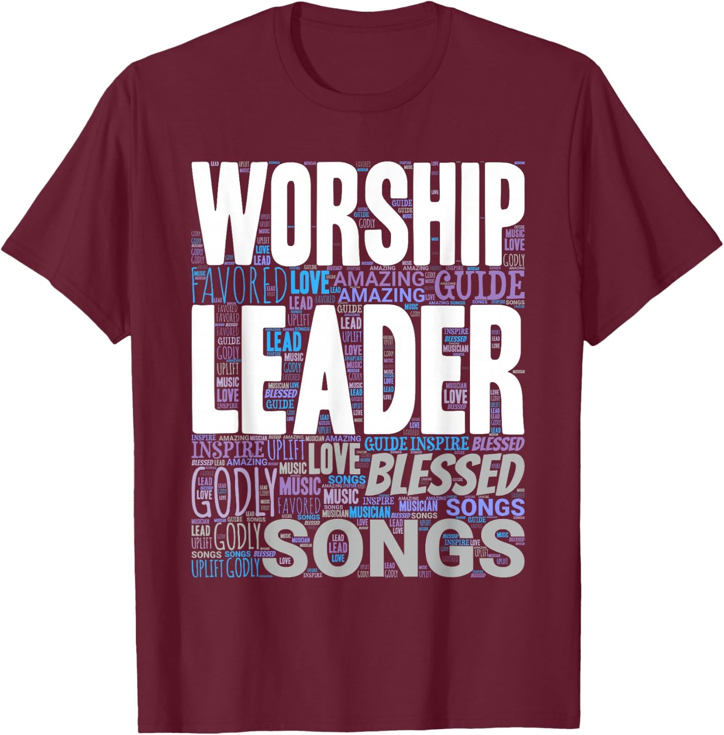 Worship Leader Church Musician T-Shirt - T-Shirt | Maroon