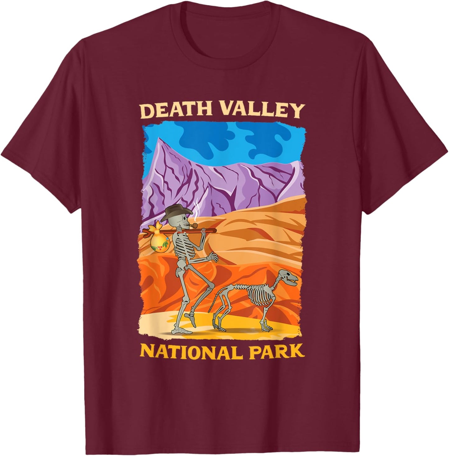Death Valley National Park US California Nevada T-Shirt - T-Shirt | Maroon