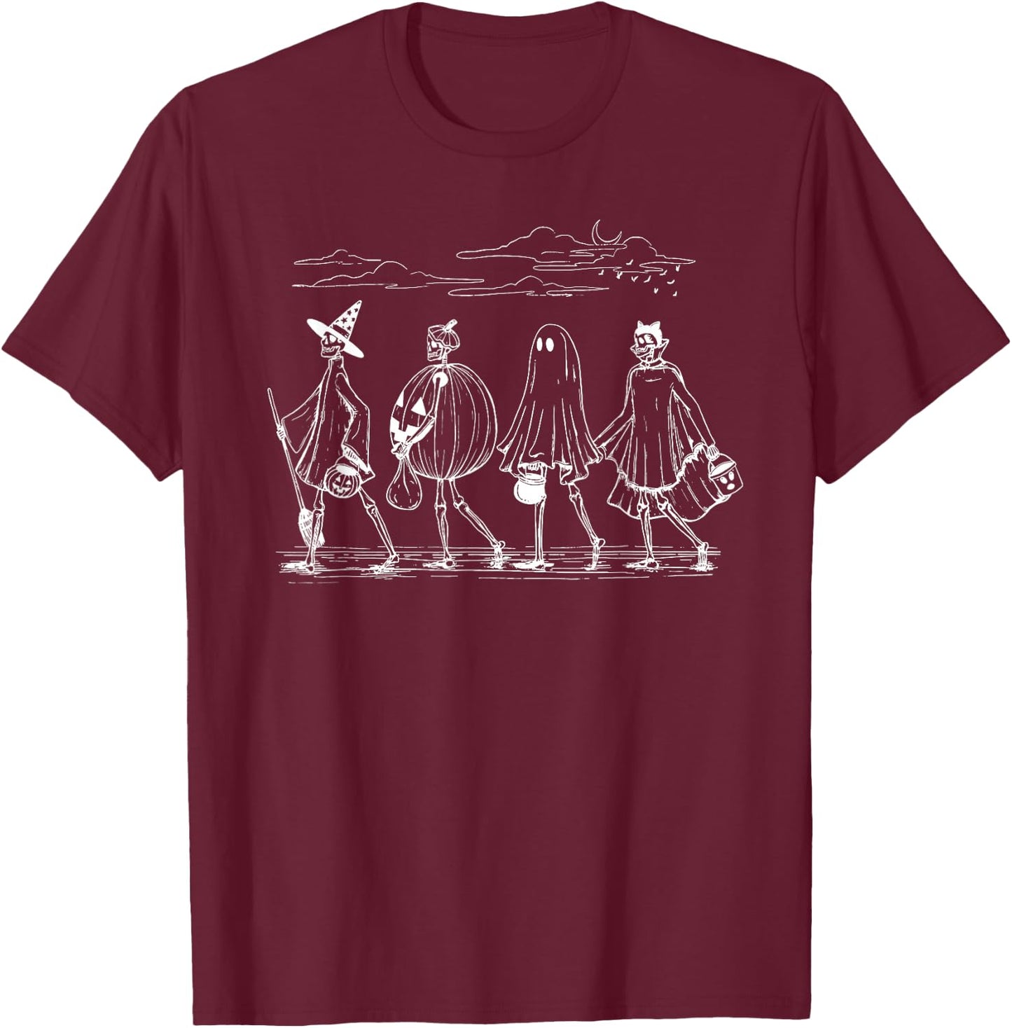 Eagle America Halloween Shirts Men Girls Boys T-Shirt - T-Shirt | Maroon