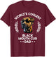 World's Coolest Dog Dad Papa - Men Black Mouth Cur T-Shirt - T-Shirt | Maroon