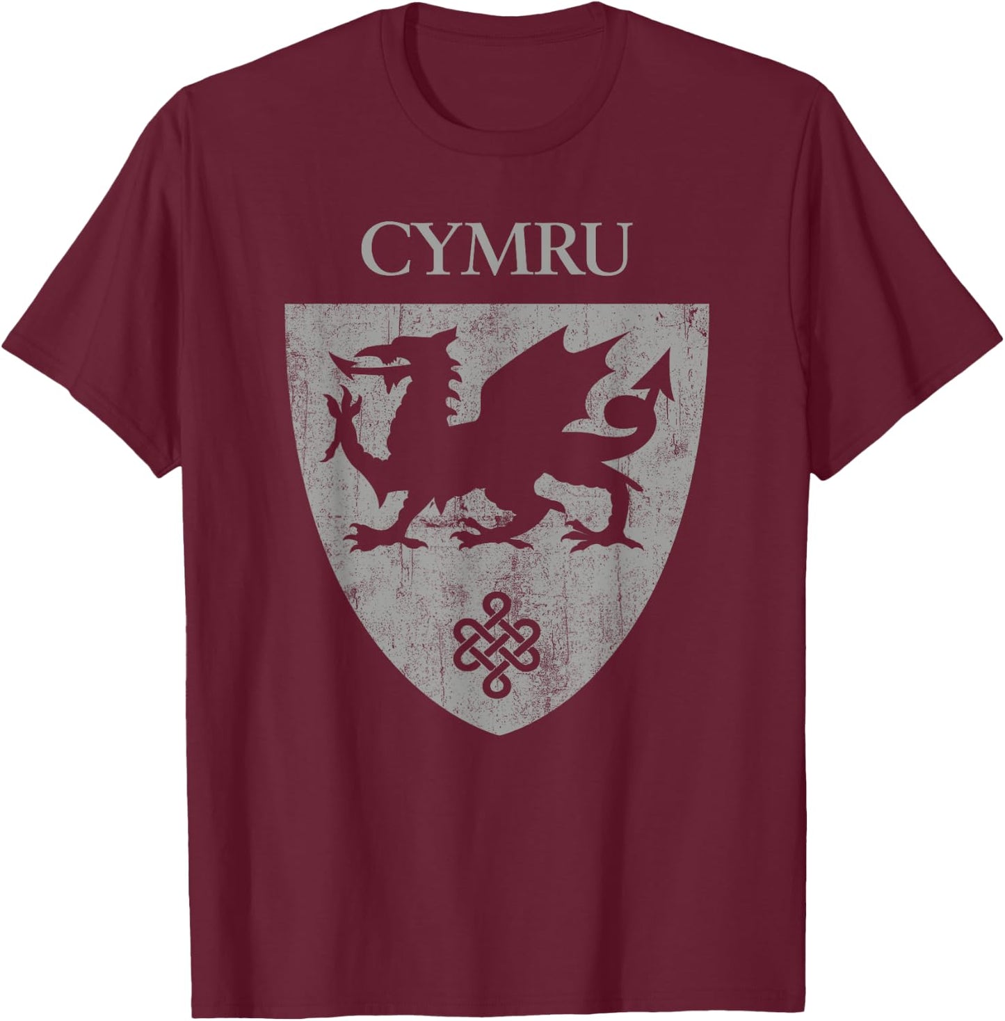 Cymru Welsh Flag Heraldry Dragon Wales pride St David's day T-Shirt - T-Shirt | Maroon