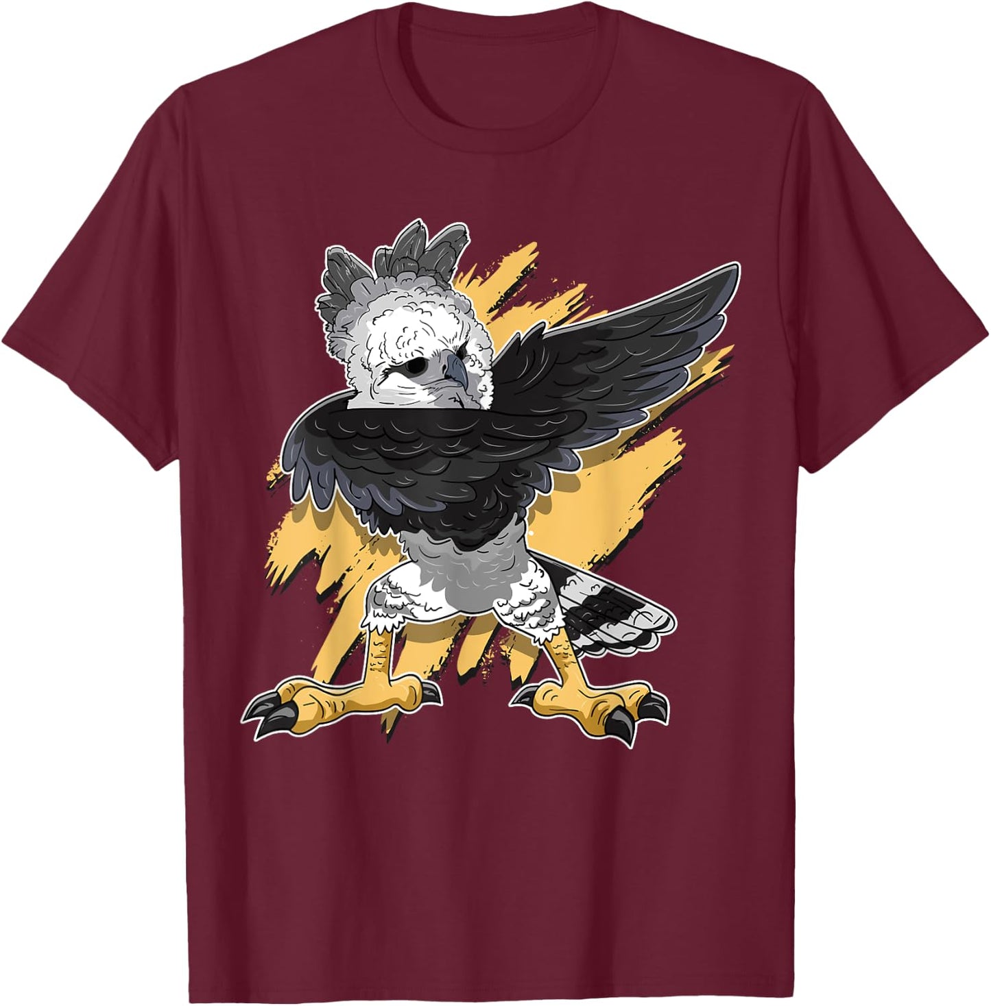 Harpy Eagle Dab Raptor Bird Lover Dabbing Harpy Eagle T-Shirt - T-Shirt | Maroon