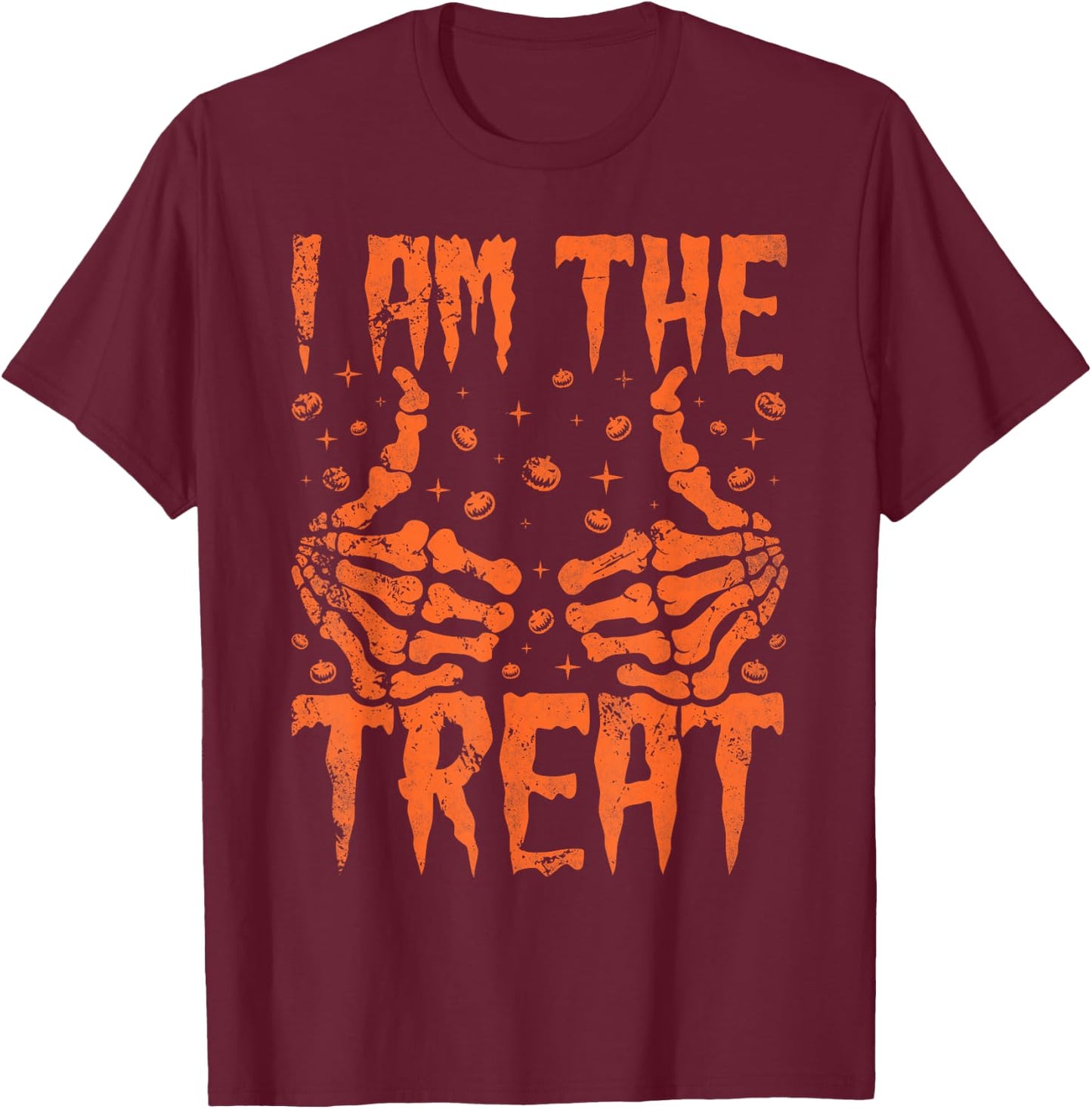 I Am The Treat, Halloween T-Shirt - T-Shirt | Maroon