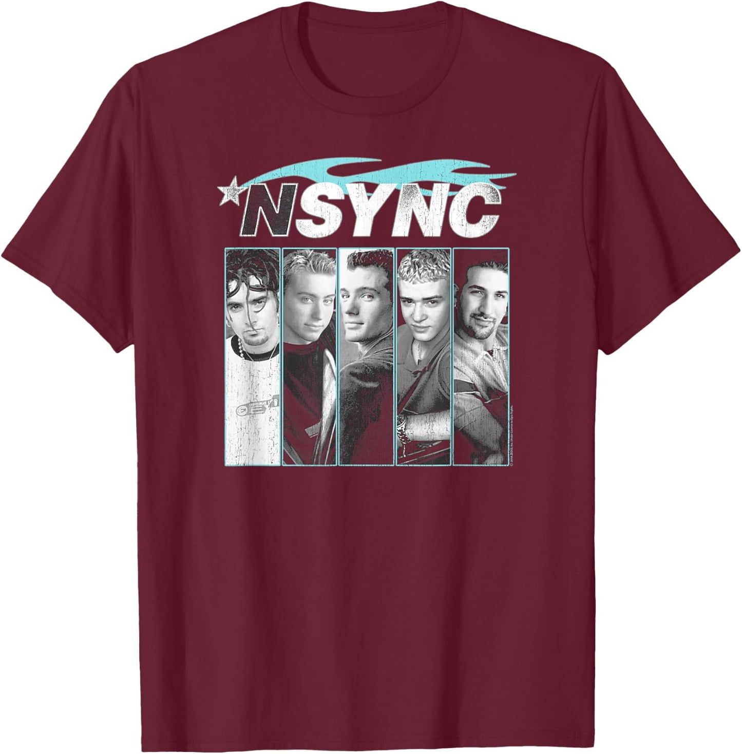 NSYNC Official Here We Go T-Shirt - T-Shirt | Maroon