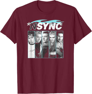 NSYNC Official Here We Go T-Shirt - T-Shirt | Maroon