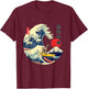Xoloitzcuintli Xolo Japanese Kanagawa Wave Surf Loyal Dog T-Shirt - T-Shirt | Maroon