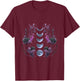 Cosmos Night Stargazers Vintage Celestial Lunar Moon Cycle T-Shirt - T-Shirt | Maroon