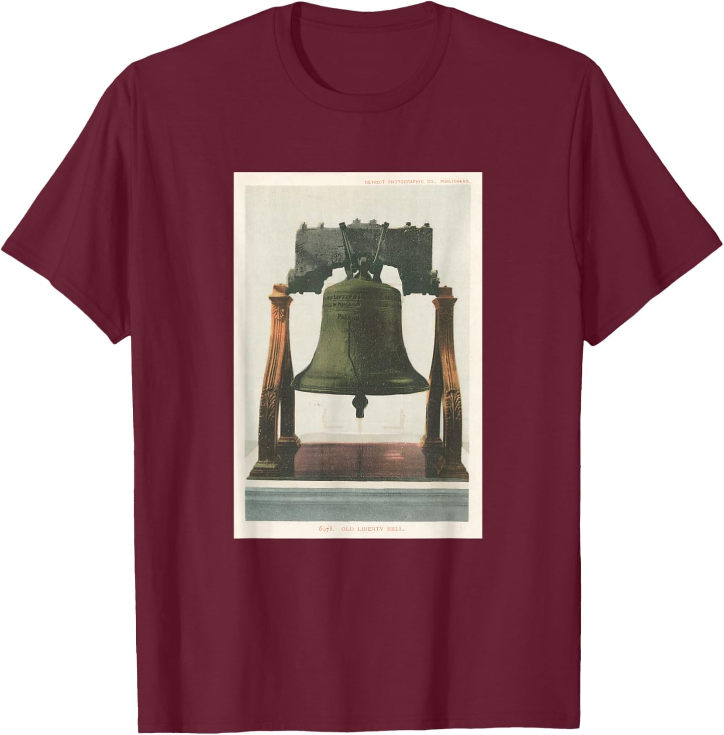 Liberty Bell in Philadelphia T-Shirt - T-Shirt | Maroon