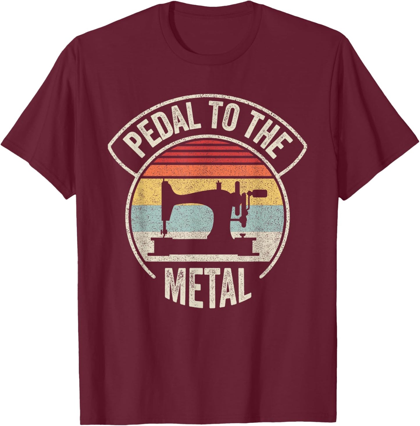 Vintage Retro Sewing Machine Lover For Sew Lovers Seamstress T-Shirt - T-Shirt | Maroon