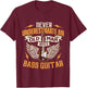 Never Underestimate An Old Man With A Bass Guitar - Bassist T-Shirt - T-Shirt | Maroon