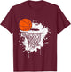 Basketball Gift Coach Player Boys Girls Men Youth Baller Small T-Shirt - T-Shirt | Maroon