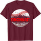 Cincinnati Souvenir Baseball City Downtown I Love Cincinnati T-Shirt - T-Shirt | Maroon