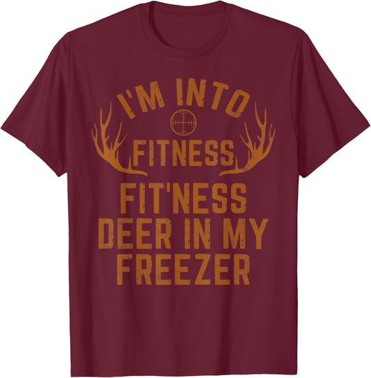 Funny Deer Hunting Women Wildlife Hunter Hunting T-Shirt - T-Shirt | Maroon