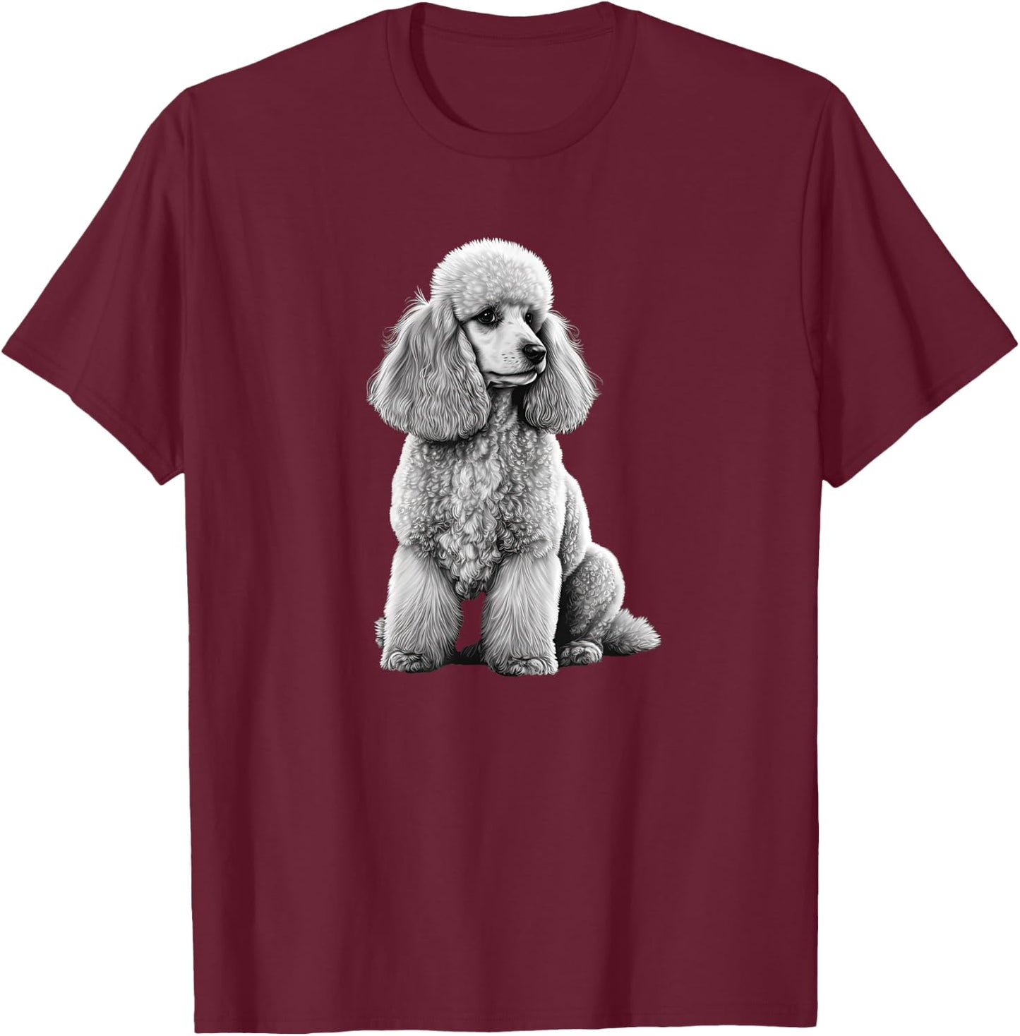 Funny Poodle Dog Miniature Poodle Toy Poodle Women Kids T-Shirt - T-Shirt | Maroon