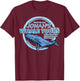 Christian Faith Bible Jonah Whale Tours, Whale Animal Ocean T-Shirt - T-Shirt | Maroon