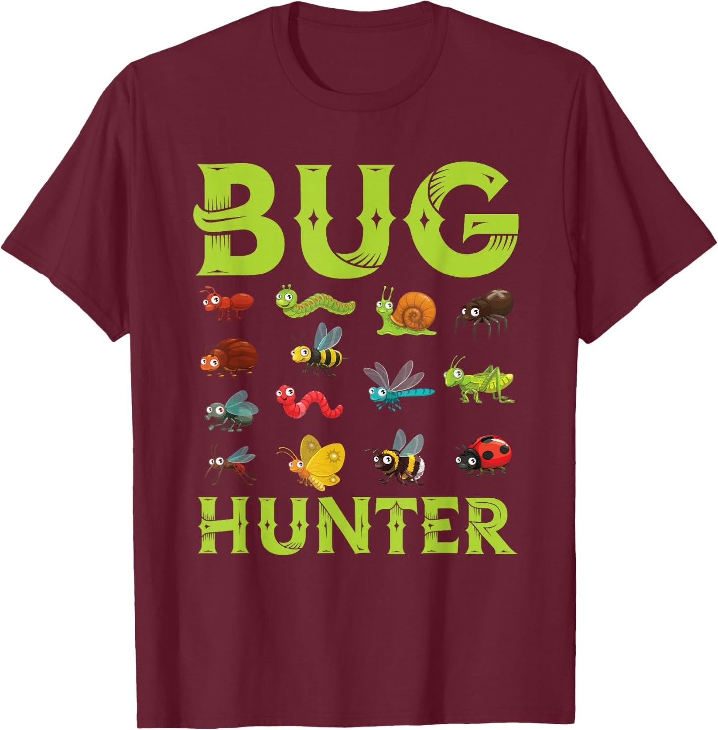 Bug Lover Insects Entomologist Boys Girls Biologist T-Shirt - T-Shirt | Maroon