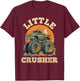 Monster Truck Toddler - Little Crusher T-Shirt - T-Shirt | Maroon