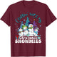 Chillin' With My Cafeteria Snowmies Christmas Lunch Lady T-Shirt - T-Shirt | Maroon
