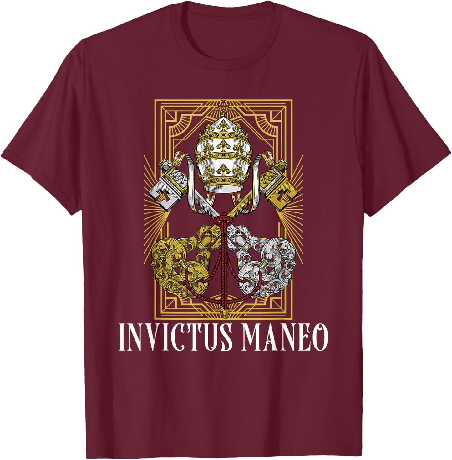 Catholic Holy See Latin Mass Vatican T-Shirt - T-Shirt | Maroon
