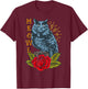 Meowl Cat And Owl Women Kids T-Shirt - T-Shirt | Maroon