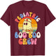 Groovy Ghost Halloween Pediatric RN Nurse Boo Boo Crew T-Shirt - T-Shirt | Maroon