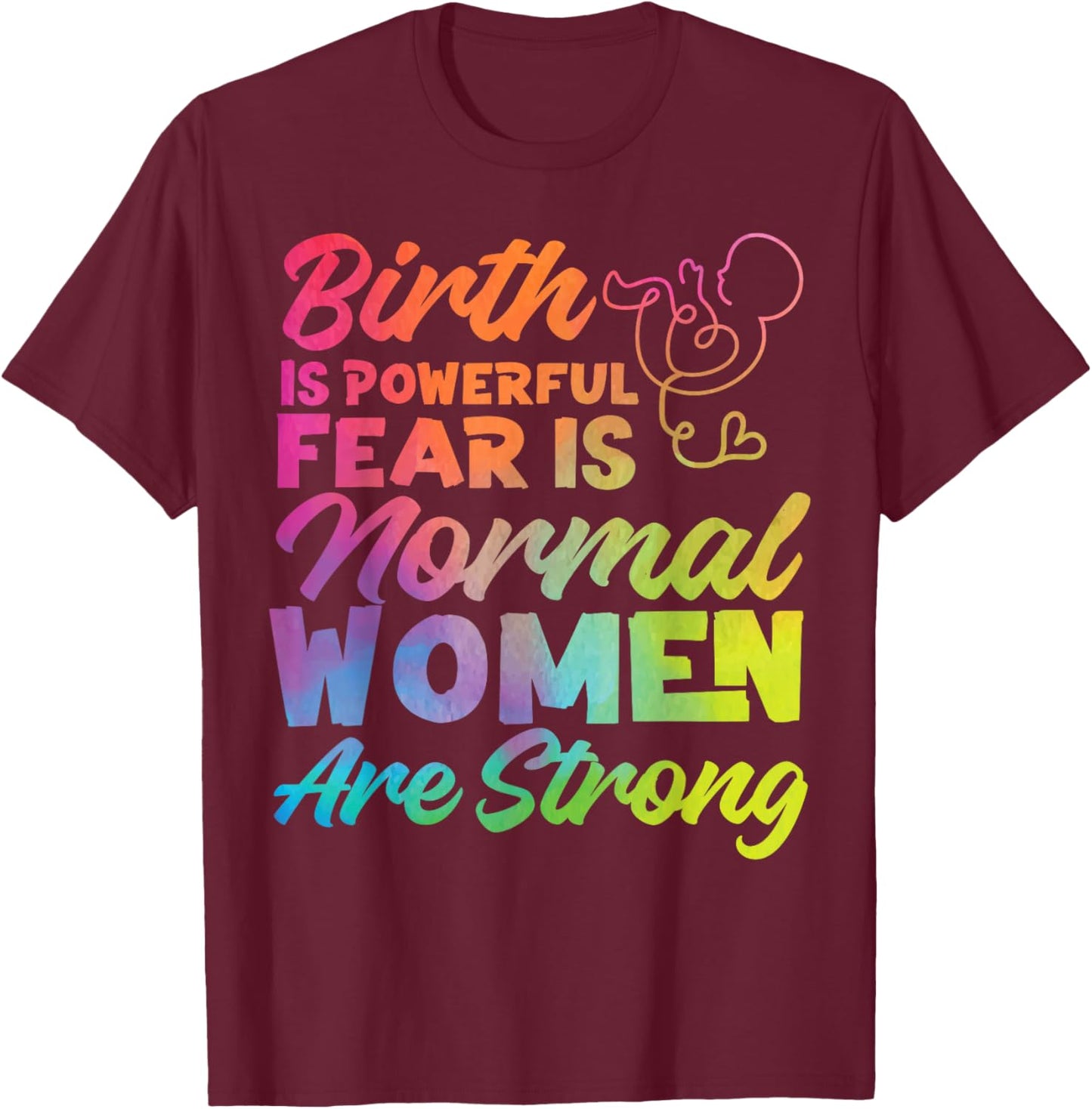 LD Labour And Delivery Nurse Midwife Birth Worker Doula T-Shirt - T-Shirt | Maroon