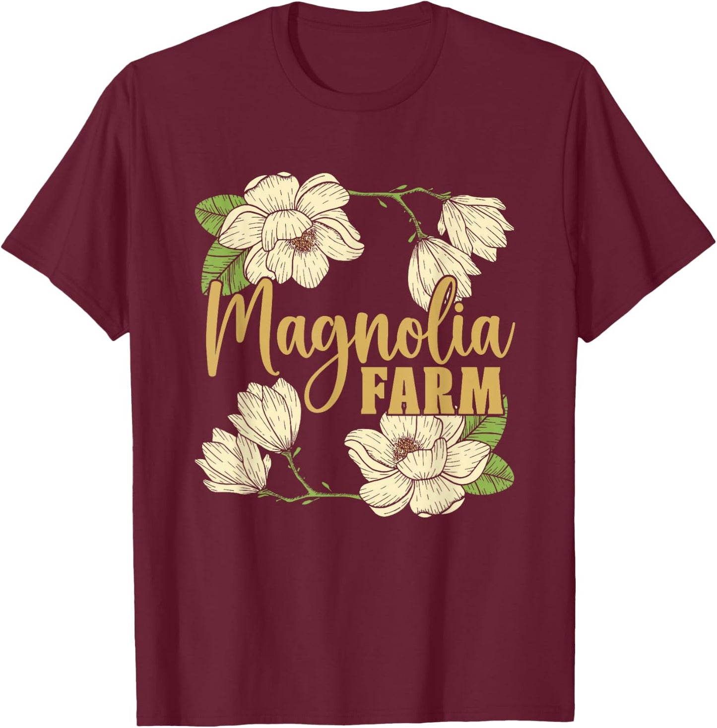 Farming Great Tractor - Farm Farmer Magnolia Farms T-Shirt - T-Shirt | Maroon