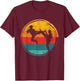 Retro Karate Fighter - Karateka Combat Self Defense Coach T-Shirt - T-Shirt | Maroon