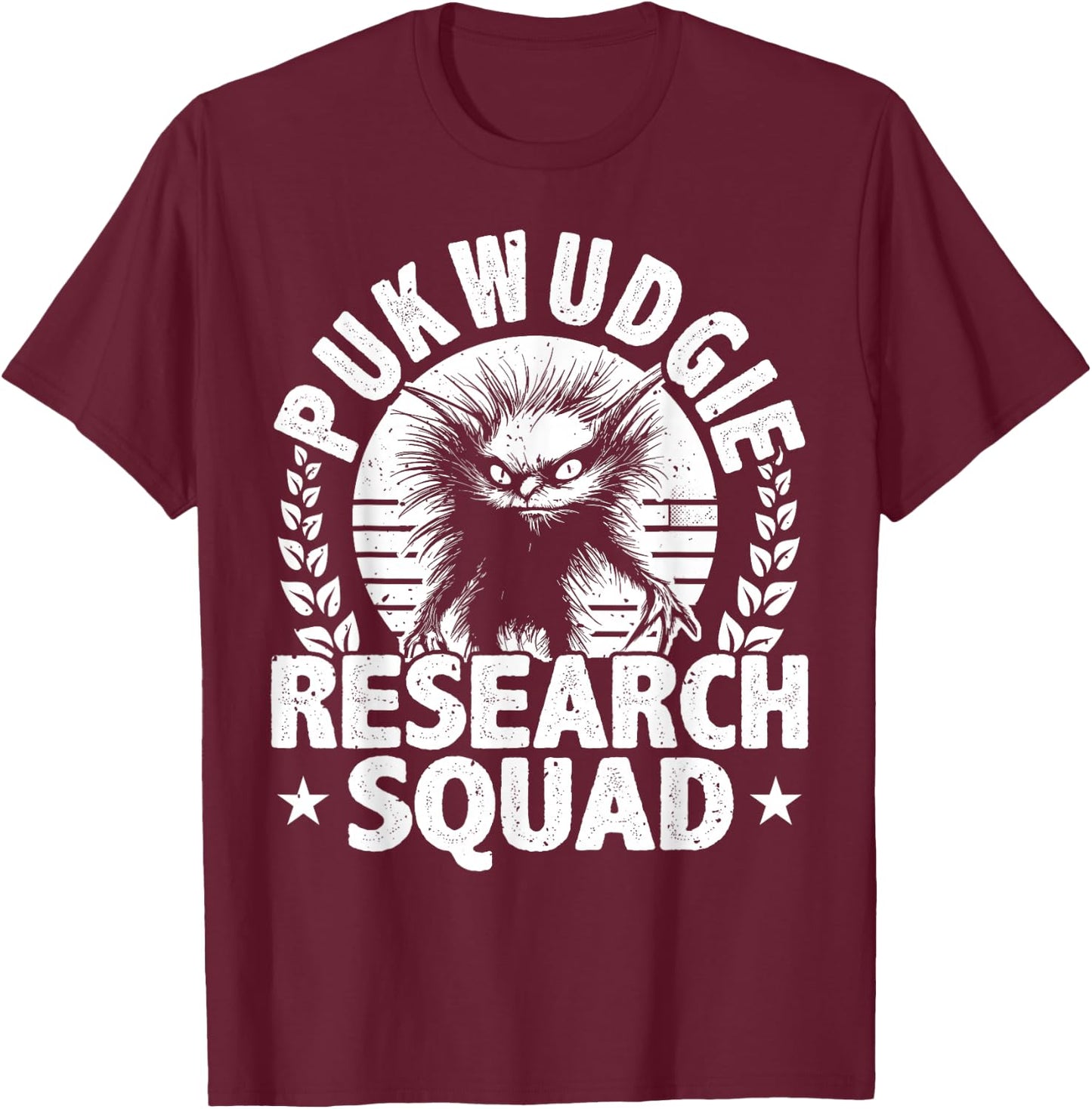 Pukwudgie Cryptid & Folklore Myths For A Cryptozoologist T-Shirt - T-Shirt | Maroon