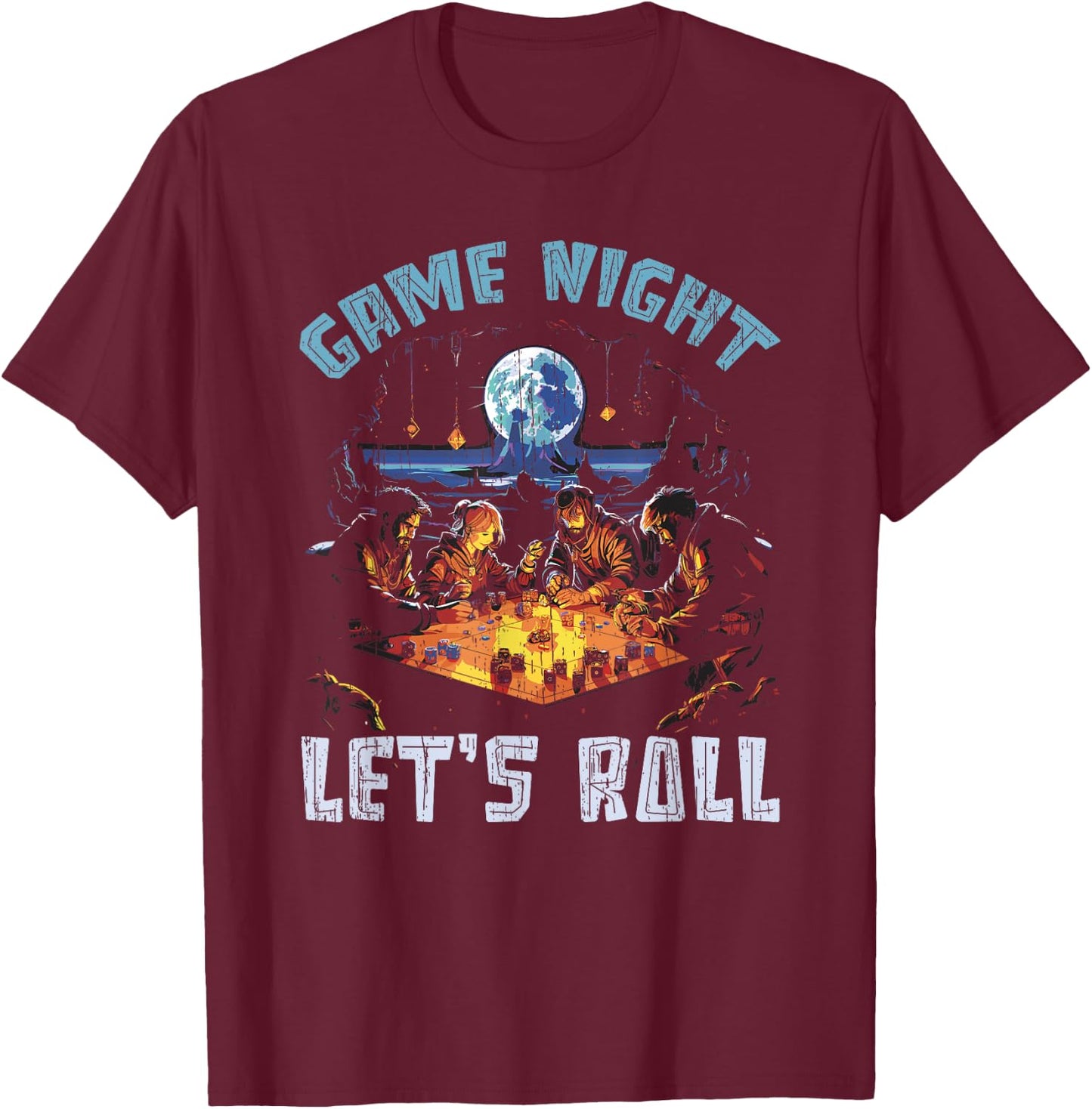 RPG Gaming Role Playing D20 Tabletop Games Funny RPG Gamer T-Shirt - T-Shirt | Maroon