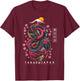 Japanese Aesthetic Dragon Tokyo Japan Manga Anime Asian 80’s T-Shirt - T-Shirt | Maroon