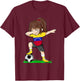 Soccer Venezuela Jersey Shirt Venezuelan Flag Football Girls T-Shirt - T-Shirt | Maroon