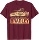 Bradley Fighting Vehicle USA America American Military T-Shirt - T-Shirt | Maroon
