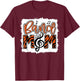 Band Mom 2026 Marching Tiger Print Class of 2026 Senior T-Shirt - T-Shirt | Maroon