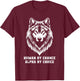 Human By Chance Alpha By Choice Alpha Wolf Women T-Shirt - T-Shirt | Maroon