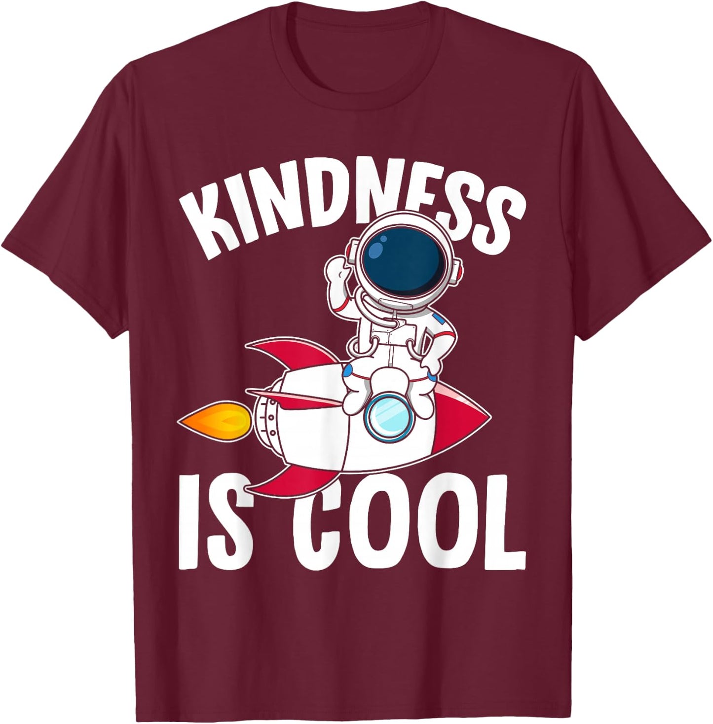 Be Kind Kids Kindness is Cool Boys T-Shirt - T-Shirt | Maroon