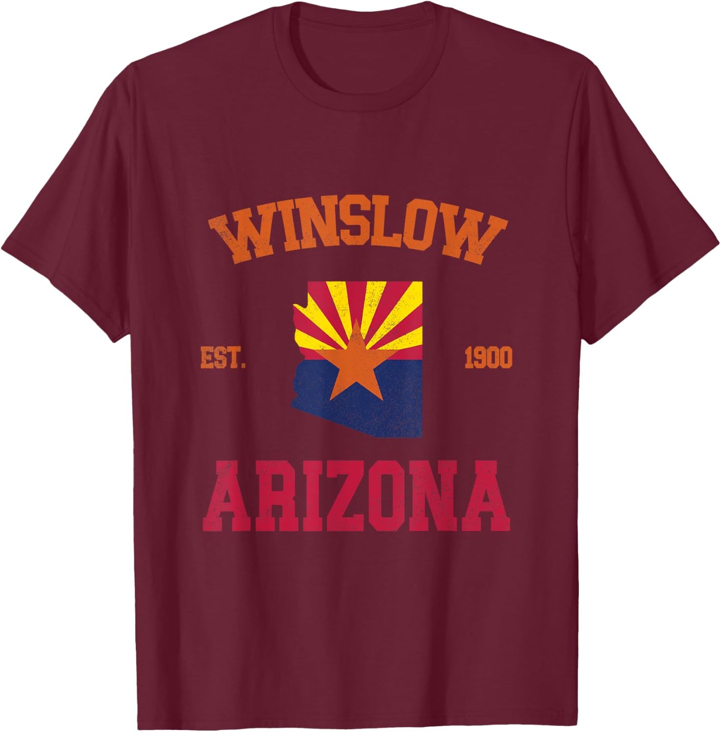 Winslow Arizona T-Shirt - T-Shirt | Maroon