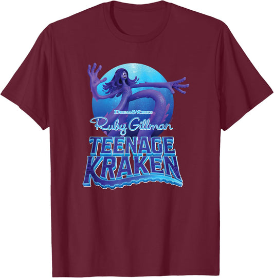 DreamWorks Ruby Gillman, Teenage Kraken T-Shirt - T-Shirt | Maroon