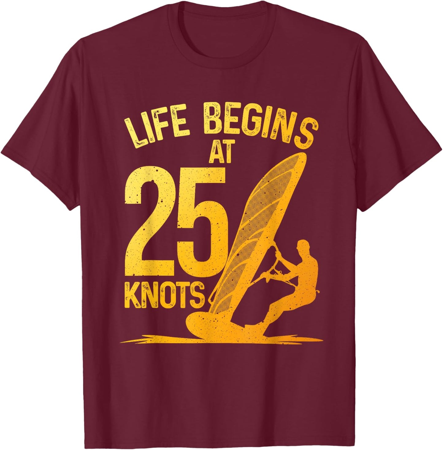 Funny Windsurfing Art Women Wind Surfing Windsurfer T-Shirt - T-Shirt | Maroon