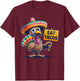 Funny Mexican Thanksgiving Turkey Eat Tacos T-Shirt - T-Shirt | Maroon