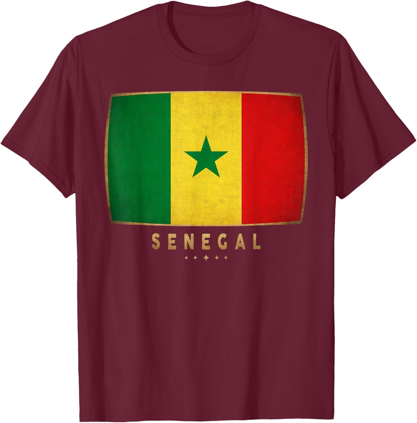 Senegal Flag - Funny Senegal Jersey Women Kids T-Shirt - T-Shirt | Maroon